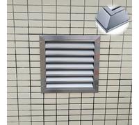Exterior Louvered Grille Access Panel, Moisture-Proof Wall Hole Cover for Plumbing Heating, Heavy-Duty Metal Soffit Exhaust Air Cover Plate(8x8in(200x200mm))