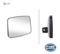 HELLA 8SB 501 550-001 Exterior Mirror - Adjustable - Synthetic Material Housing - Black - Width: 219mm - Height: 298mm - Left and right