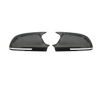 Exterior Mirror Cap For A3 8P For A4 For A5 B8 2008 2009 Bright Black/Carbon Fiber Pattern Wing Mirror Housing Cap(Carbon fiber pattern)