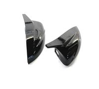Exterior Mirror Housing For A3 For S3 For 8V For RS3 2014-2020 Carbon Fibre Look 1Pair Car Rearview Mirror Cover Side Cap Covers Mirror Covers Cap(Gloss black)