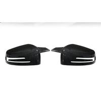 Exterior Mirror Housing For Benz For W176 For W212 For W221 Side Rear View Mirror Cap Cover 2x Carbon Look Side Wing Mirror Cover(Carbon fiber pattern)