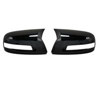 Exterior Mirror Housing For CIVIC 2012-2014 Car Rearview Side Mirror Cover Wing Cap Exterior Sticker Rear View Case Trim Carbon Fiber Black Mirror Covers Cap(With Light Black)