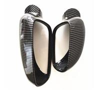Exterior Mirror Housing For Golf 4 For MK4 For Passat B5 For Jetta For MK4 1 Pair Car Carbon Fiber Style Side Mirror Cover Rearview Mirror Housing Mirror Covers Cap(Big Left Small Right)