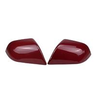 Exterior Mirror Housing For Tesla For Model 3 For Model Y 2017-2023 Replace Rear View Mirror Covers Accessoires Door Mirror Covers Cap(Red 1 pair)