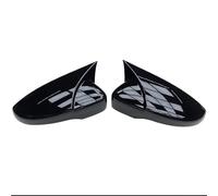 Exterior Mirror Housing For VW For Golf 6 For MK6 For GTI For GTD 2009-2013 Side Rear View Mirror Cap Cover 2x Carbon Look Mirror Covers Cap(1 pair black)