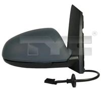 Exterior mirror Right for electric mirror adjustment 325-0107 TYC for OPEL