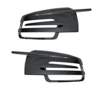 Exterior Mirror Shell Compatible With Benz A Class For W176 2013 2014 2015 2016 2017 2018 2pcs Replacement Carbon Fiber Pattern Rearview Door For Wing Mirror Cover Cap(Black Carbon)