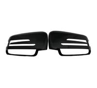 Exterior Mirror Shell Compatible With Benz A Class For W176 2013 2014 2015 2016 2017 2018 Rearview Side Mirror Cover Caps Carbon Fiber Pattern Side Exterior Mirror Cap(Black)