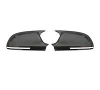 Exterior Mirror Shell Compatible With For A4 S4 B8 8K 2008 2009 Car Side Door Mirrors Cover Auto Rearview Mirror Caps ABS Carbon Fiber Pattern Style(Black Carbon)