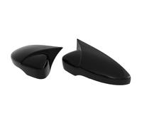 Exterior Mirror Shell Compatible With VW For Passat B7 For EOS For Beetle A5 2011-2015 Car Rearview Mirror Cover Car Styling Side For Wing Mirror Cover Cap(Black Carbon)