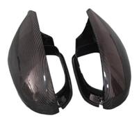 Exterior Mirror Side Mirror Caps Carbon Fiber Covers Rear View With Lane Change Assist A6 C7 4G S6 RS6 2012-2016(Carbon Replacement R)