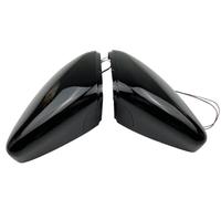 Exterior Mirror Side RearView Mirror Cover for VW for Golf 7 MK7 .5 GTI for Touran 2013-2020 Caps Signals Gloss Black with Assist Light