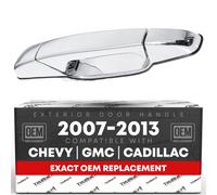 Exterior Rear Passenger Door Handle - Compatible with 2007-2013 Chevrolet Avalanche Silverado Suburban Tahoe; GMC Sierra Yukon; Cadillac Escalade - Ch