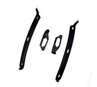 Exterior Seal Maintenance Set, Lower Bumper Trim Replacement with 4 Black Polymer Pieces, Slot Position Structure for W202 Lower Bumper Seal Trim Replacement Molded Polymer Mount Slot Section Repair