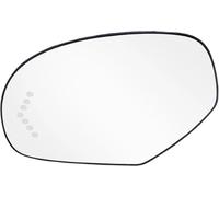 Exterior Side Reflective Glass Lens For GMC For Yukon Heated Rear Mirror Side Glass(Left)