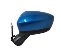 Exterior Side Wing Mirror Assembly Car Rearview Mirror Assembly For Mazda CX5 2012-2015 Door Side Wing Electric Folding Turn Signal Adjustment Lens Heating(Blue left)