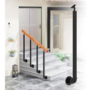 Exterior Step Handrail Picket | Durable Wrought Iron Balustrade for Front Porch Safety and Stair Railing Support