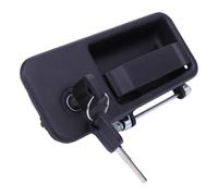 Exterior Truck Door Handle with Integrated Pull Lever, Right | Black ABS Exterior Assembly, Integrated Cylinder and Spring-Loaded Linkage, Built for Truck Door Handle Replacement
