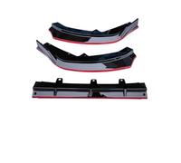 Exterior Tuning Accessories Parts For N&issan For Sentra For Sylphy 2023 2024 + Front Bumper Lip Chin Splitter Spoiler Diffuser Bodykit(Black Red)
