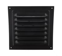 Exterior Wall Air Vent Grille Cover Square Aluminum Construction for Consistent Airflow in Kitchens Bathrooms and Institutional Areas (165x165mm)