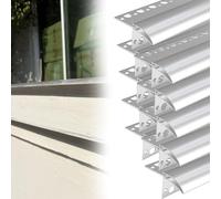 Exterior Wall Eaves Drip Line, Metal Drip Lines Strip for Eaves Edge, Window Sill Edge Rain Diverter Drop Device for Patio Decor/Balcony/Window Sill(L 80CM W 20MM)