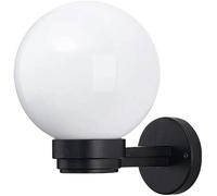 Exterior Wall Light White Ball PMMA Shade Coach Light, Globe Wall Sconce as Porch Lighting Fixture, E27 Base Outdoor Wall Mount Lantern, Outside Waterproof Wall Lights for Garden Doorpost