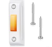 Exterior Wall Mounted Wired Doorbell Button with Warm Light Indicator, Metal Construction for Long lasting Use on Wood Brick Gypsum Surfaces