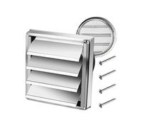 Exterior Wall Vent Hood Stainless Steel Air Vent Grille Cover Wall Duct Ventilation Grill Outlet Airflow Vent Hood -C