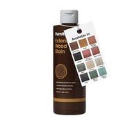 Exterior Wood Stain (Dark Oak) - Quick Drying and Easy-to-Apply - Concentrated Wood Stain for Outdoor Wood, Garden Furniture, Windows & Cladding - 250ml