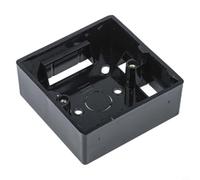 External 86 Type Junction Box Heat Resistant Pvc Switch Socket Housing For Home Wiring Quick Install For Surface Mount Gold(Black)