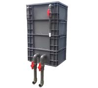 External Aquarium Filter for Coldwater Tropical Fish Tank - Multi-Layer Box Filter Cleans Water and Provides Oxygenation for Fish Tanks and Ponds