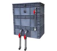 External Aquarium Filter for Coldwater Tropical Fish Tank - Multi-Layer Box Filter Cleans Water and Provides Oxygenation for Fish Tanks and Ponds