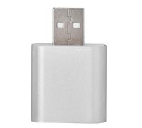 External Audio Card, 7.1 Channel USB 2.0 to 3.5mm Audio Sound Card, Plug And Play, SB 2.0, Compatible with USB1.1(Silver)