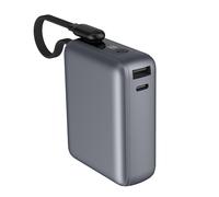 External Battery 10000 mAh USB-A USB-C 30W with Fast reRecharging Cable