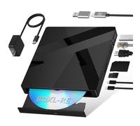 external Blu ray Drives Bluray Burner 40Gbps with HDMI/LAN Port, Support 100G Disc R/W for PC Windows Linux MacOS
