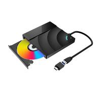 External Blu-Ray DVD Drive 3D 4K Player USB3.0 Type-C Ports Optical Drives for WIN/MAC