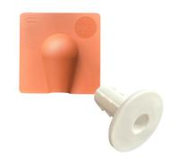 External Brick Buster Cable Entry Cover Plate Brown and Cable Wall Entry Cover White, 8mm Hole, Brown, Wall Mounted, Weatherproof, Outdoor Wall Entry Tidy 1 of Each