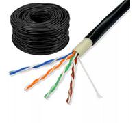 External Cat6 Network Ethernet Cable Outdoor Lan Router Modem Lead Lot - Grey 100M