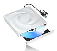 External CD/DVD Drive for Laptop CD Burner External DVD Drive CD-ROM DVD Player Portable CD Reader for Laptop PC Compatible with Windows Linux Mac OS