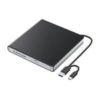 External CD DVD Drive for Laptop USB 3.0 USB C CD Drive External DVD Drive Portable CD ROM Burner Reader Writer Drive External DVD Player for Laptop Desktop PC Windows 11/10/8/7 MacBook Mac OS Linux