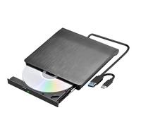 External CD DVD Drive, Portable USB 3.0 Type-C DVD/CD RW Writer Burner for Laptop PC, Desktop, Mac, IOS, Windows 11/10/8/7 / XP/Vista/Linux
