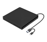 External CD/DVD Drive, USB 3.0 Type-C Portable Reader/Writer, High Speed Player for Laptop/PC,Mac,IOS,Windows 11/10/8/7/XP/Vista/Linux