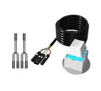 External Computer Power Button Extension Cable with ABS Materials for Easy Access and Quick Startup Desktop Computer Power Button