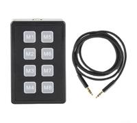 External Control Keyboard for ICOM IC705 IC7600 IC7610 IC7300 IC9700 SSB CW RTTY Quick Storage ABS Black with Data Cable Keypad for Radio with Fast Operation Support