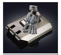 External Door Lock, Traditional Night Latch External Door Lock Stainless Steel for Front Door, High Security for Your Home or Workplace with 6 Key