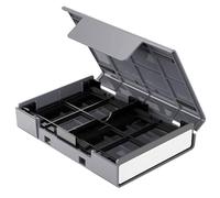 External Drive Storage Carrying Case - Hard Drive Bags, Multifunctional Hard Drive Enclosure | 2.5 & 3.5 Inch Shockproof Water Resistant Protection with Stand, Dustproof, Labeled Box