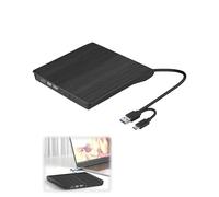 External DVD/CD Reader - Ultra Slim Reader and Writer with USB 3.0 + Type-C, Total Support for Formats, Plug-and-Play, Universal Compatibility for PC/Laptops