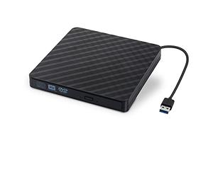 External DVD CD USB 3.0 Ultra Slim Portable DVD Writer - External USB CD Drive DVD ROM CD Player/Rewriter +/-RW writer burner player, Great Compatible With Windows/Mac OS/Laptop/PC/Desktops