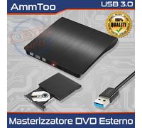 External DVD DL Burner USB 3.0 SLIM DVD-RW CD Portable PC Player