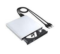 External DVD Drive Optical Drive USB 2.0 CD ROM Player CD-RW Burner Writer Reader Recorder Portatil For Laptop PC(Sliver)
